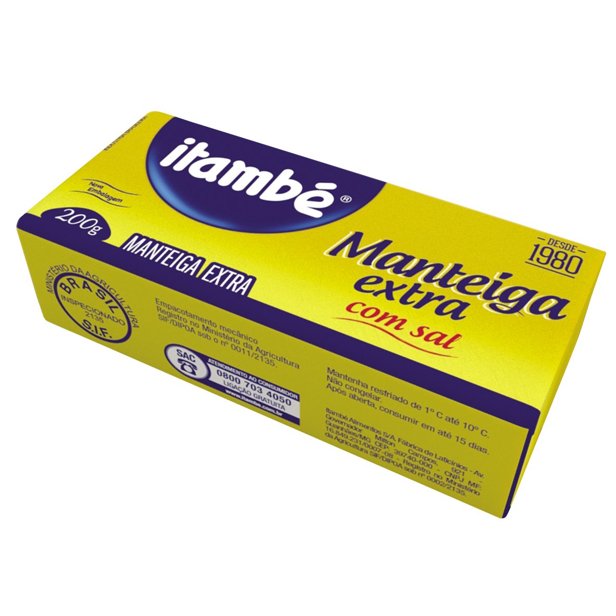Manteiga Extra com Sal Itambé 200g