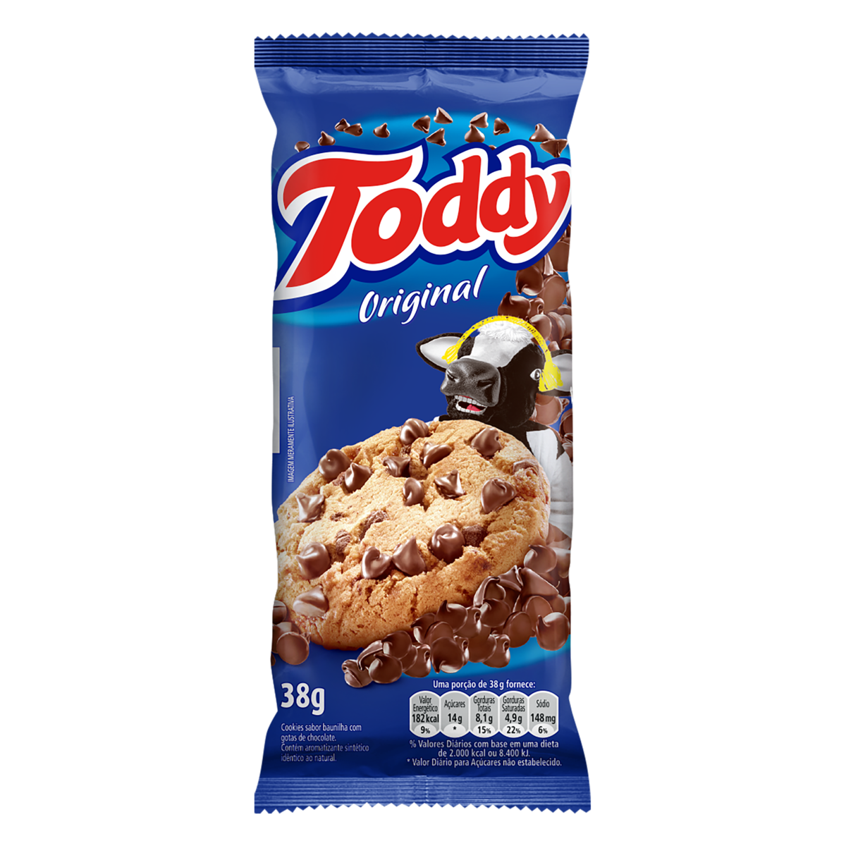 Biscoito Cookie Original Toddy Pacote 38g