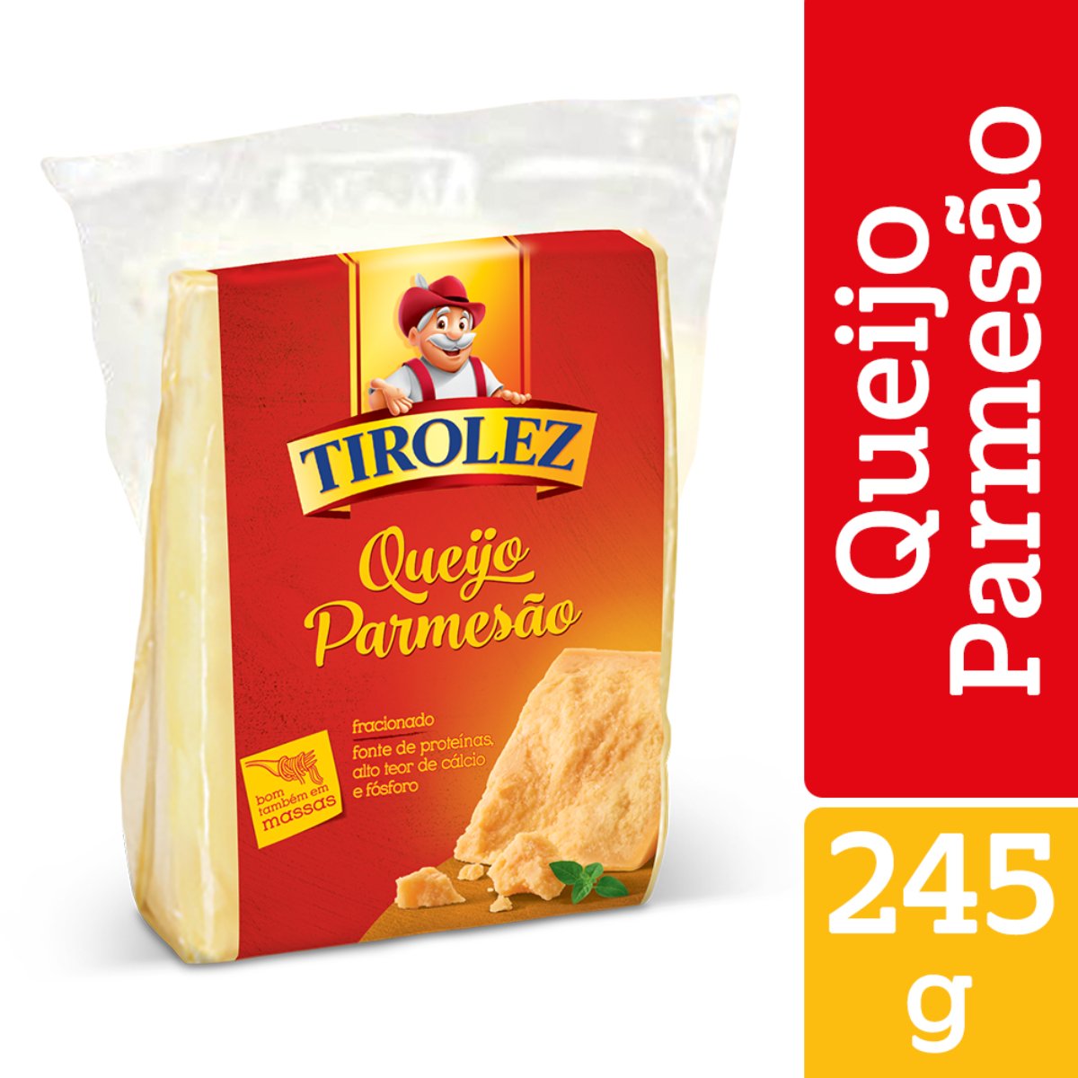 Queijo Parmesão Fracionado Tirolez 245g