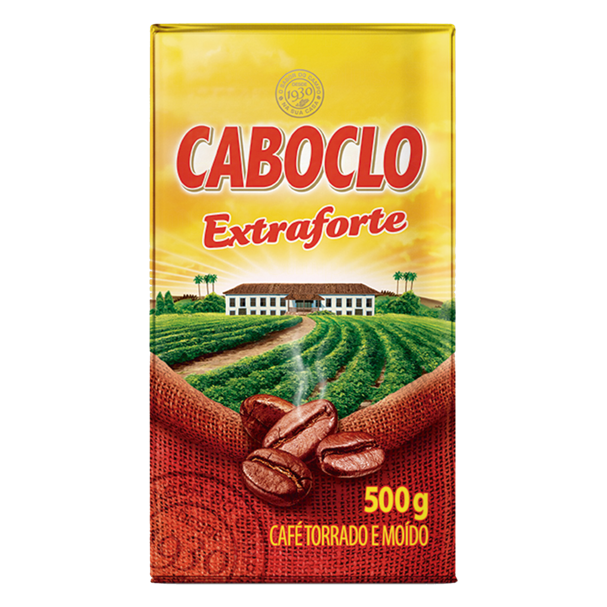 Café Torrado e Moído a Vácuo Extraforte Caboclo Pacote 500g