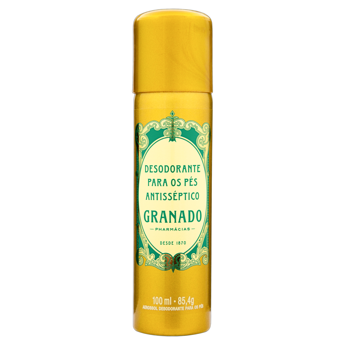 Desodorante Aerossol para os Pés Antisséptico Granado Frasco 100ml Spray