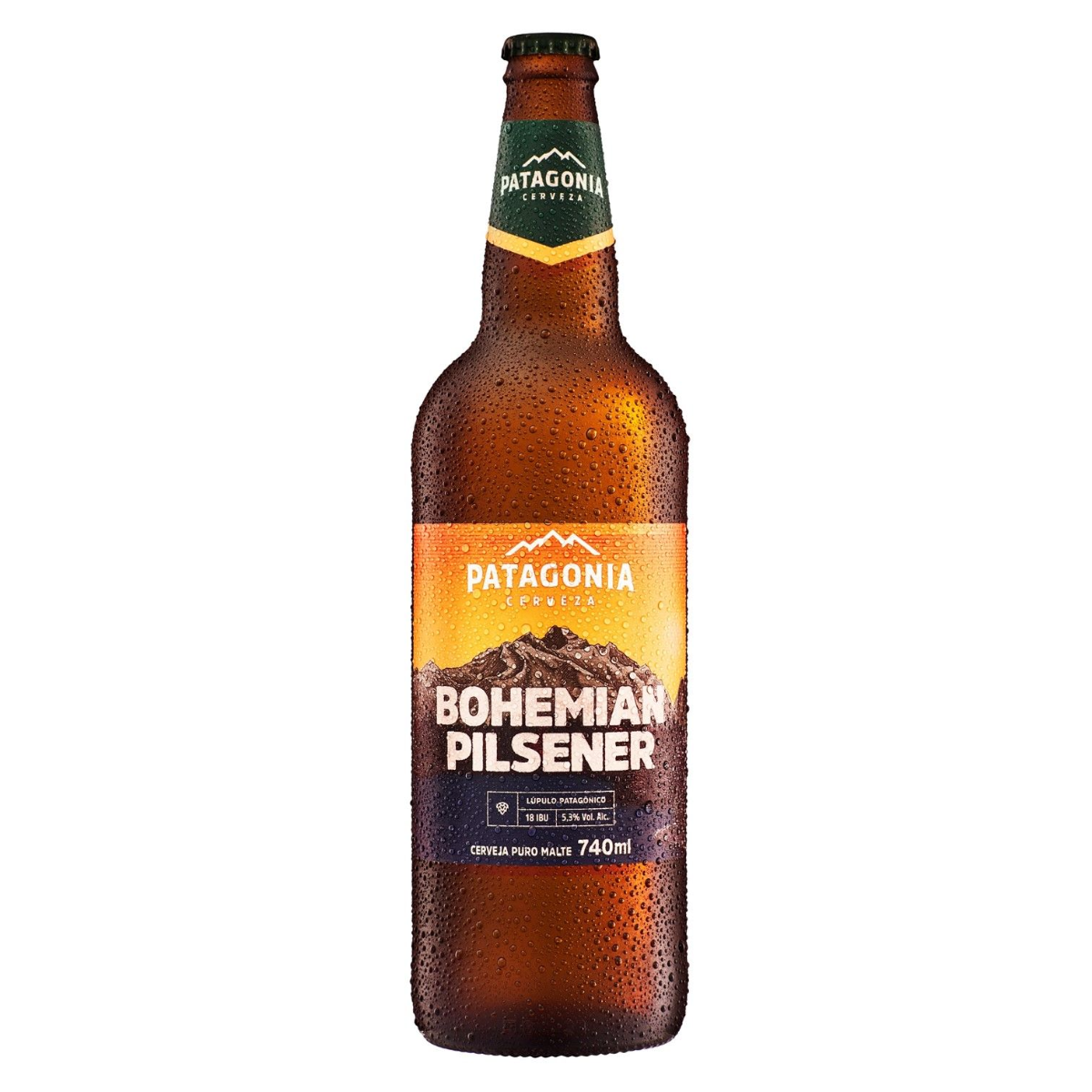 Cerveja Bohemian Pilsener Puro Malte Patagonia Garrafa 740ml