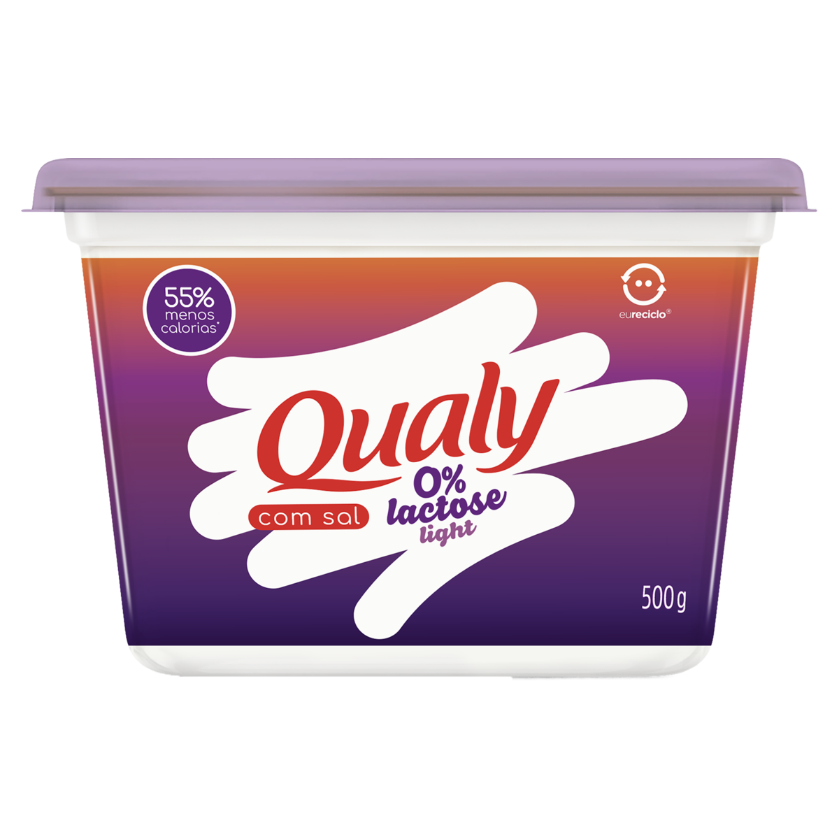 Margarina com Sal Light Zero Lactose QUALY Pote 500g