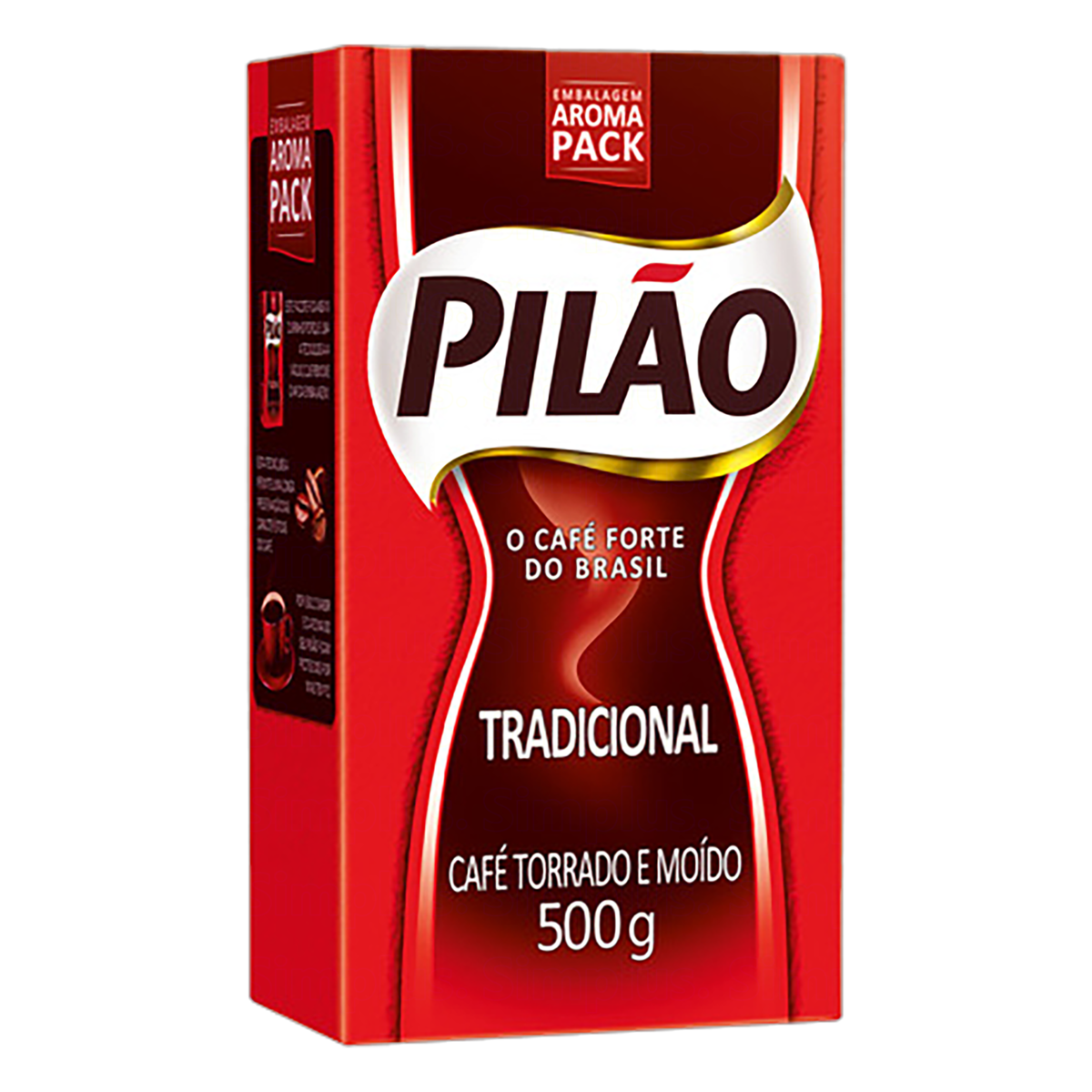 Café Torrado e Moído a Vácuo Tradicional Pilão Pacote 500g