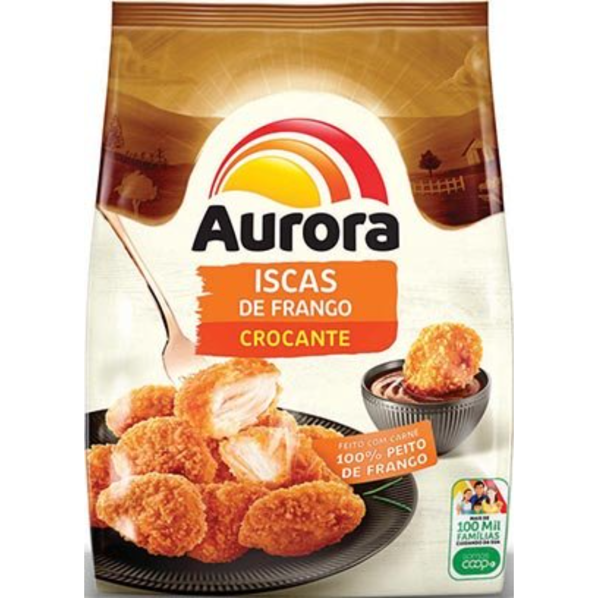 Isca De Frango Crocante Aurora 275g