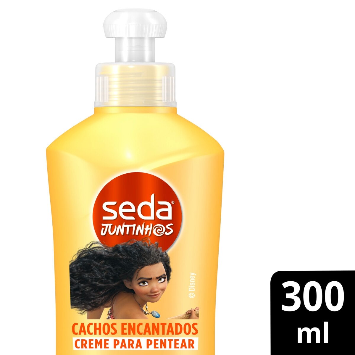 Creme para Pentear Infantil Moana Seda Juntinhos Cachos Encantados Frasco 300ml