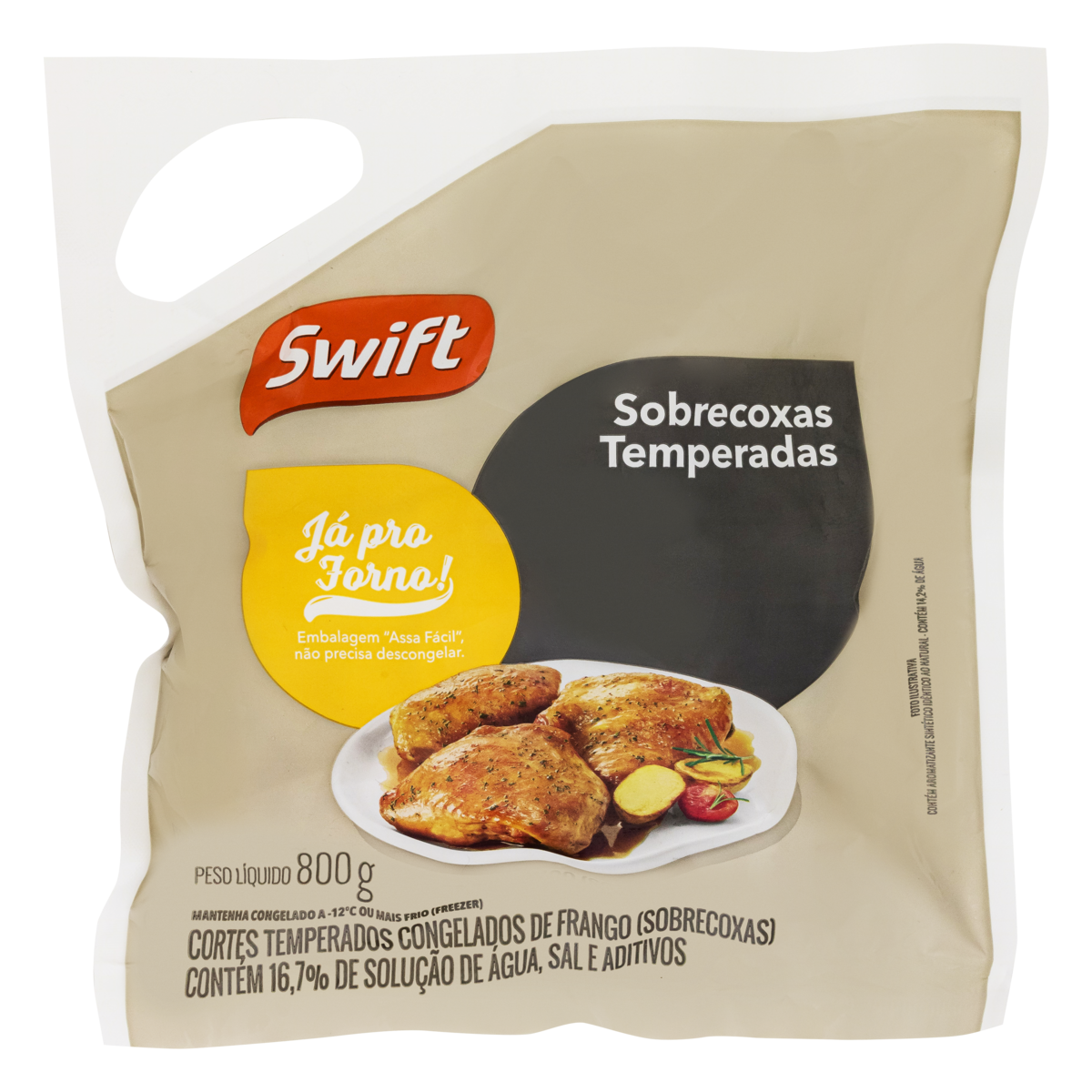 Sobrecoxas Temperadas Já pro Forno Swift 800g