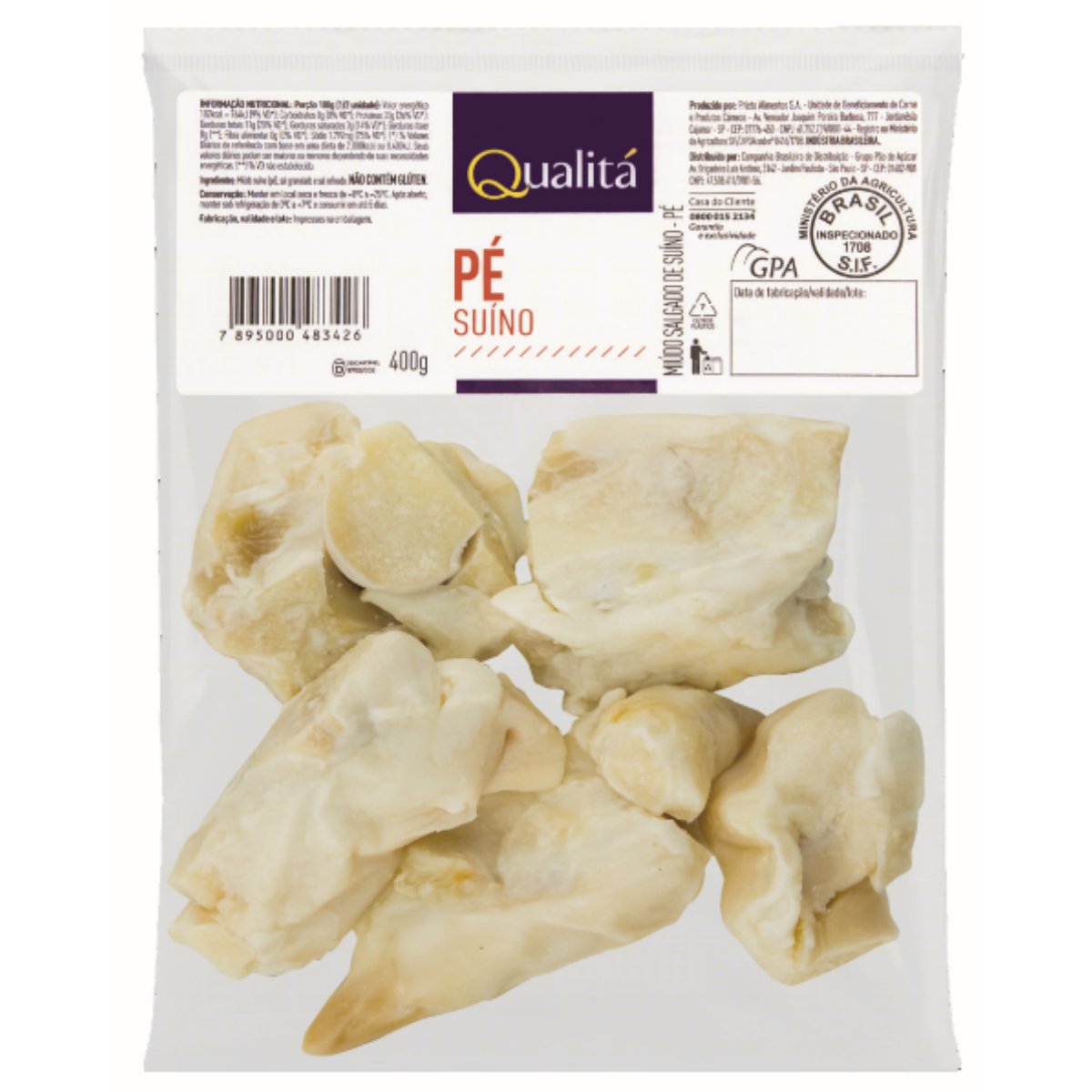 Pé Suíno Salgado QUALITÁ 400g
