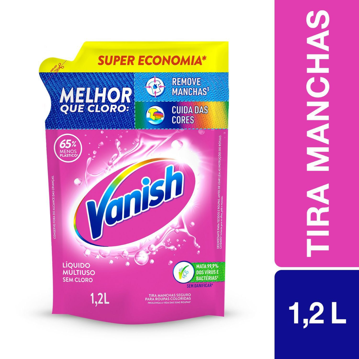 Tira-Manchas Gel Multiuso Vanish Sachê 1,2l