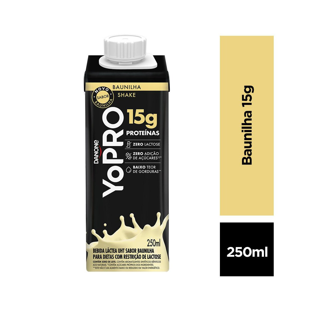 Bebida Láctea UHT YoPRO Baunilha 15g de proteínas 250ml
