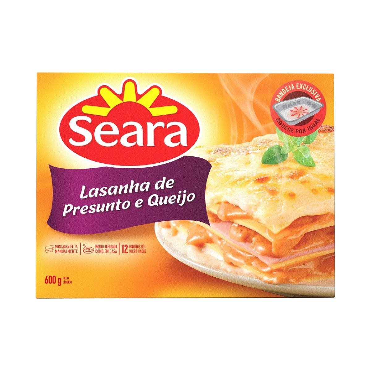 Lasanha de Presunto e Queijo Seara 600g