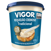 Requeijão Cremoso Tradicional Vigor Pote 400g