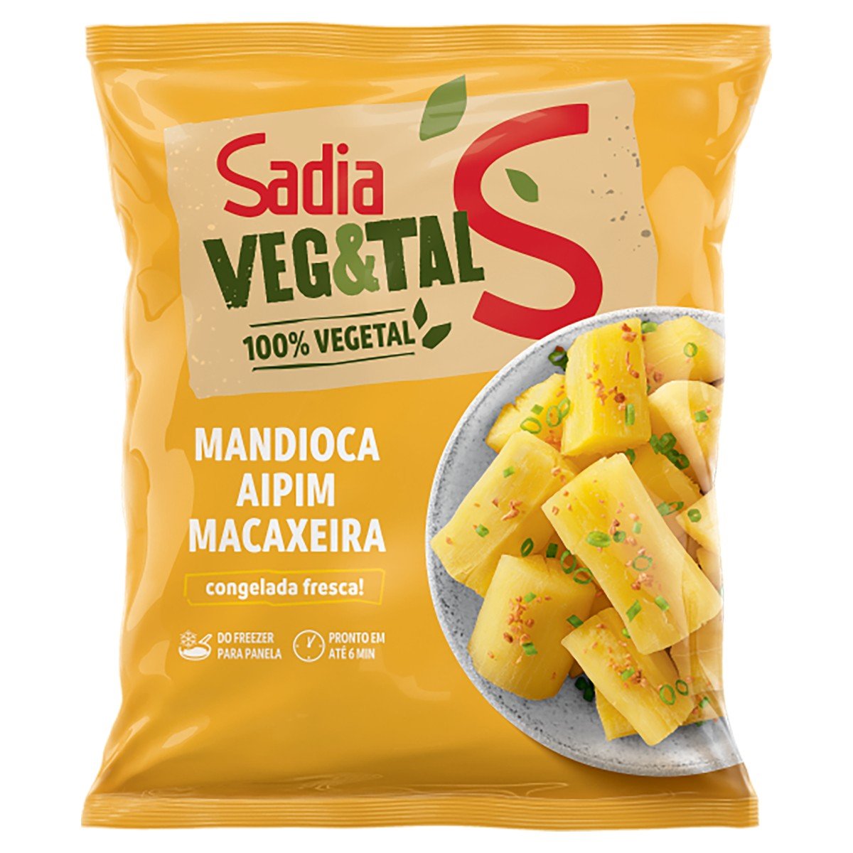 Mandioca Congelada Sadia Veg&Tal Pacote 900g