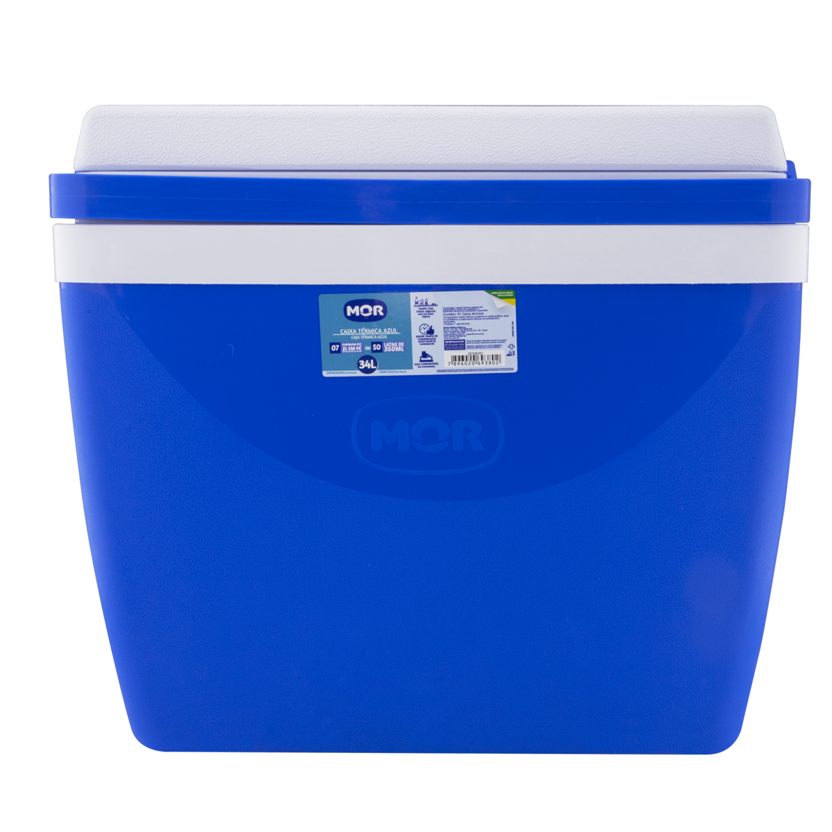Caixa Térmica Azul 34l Mor