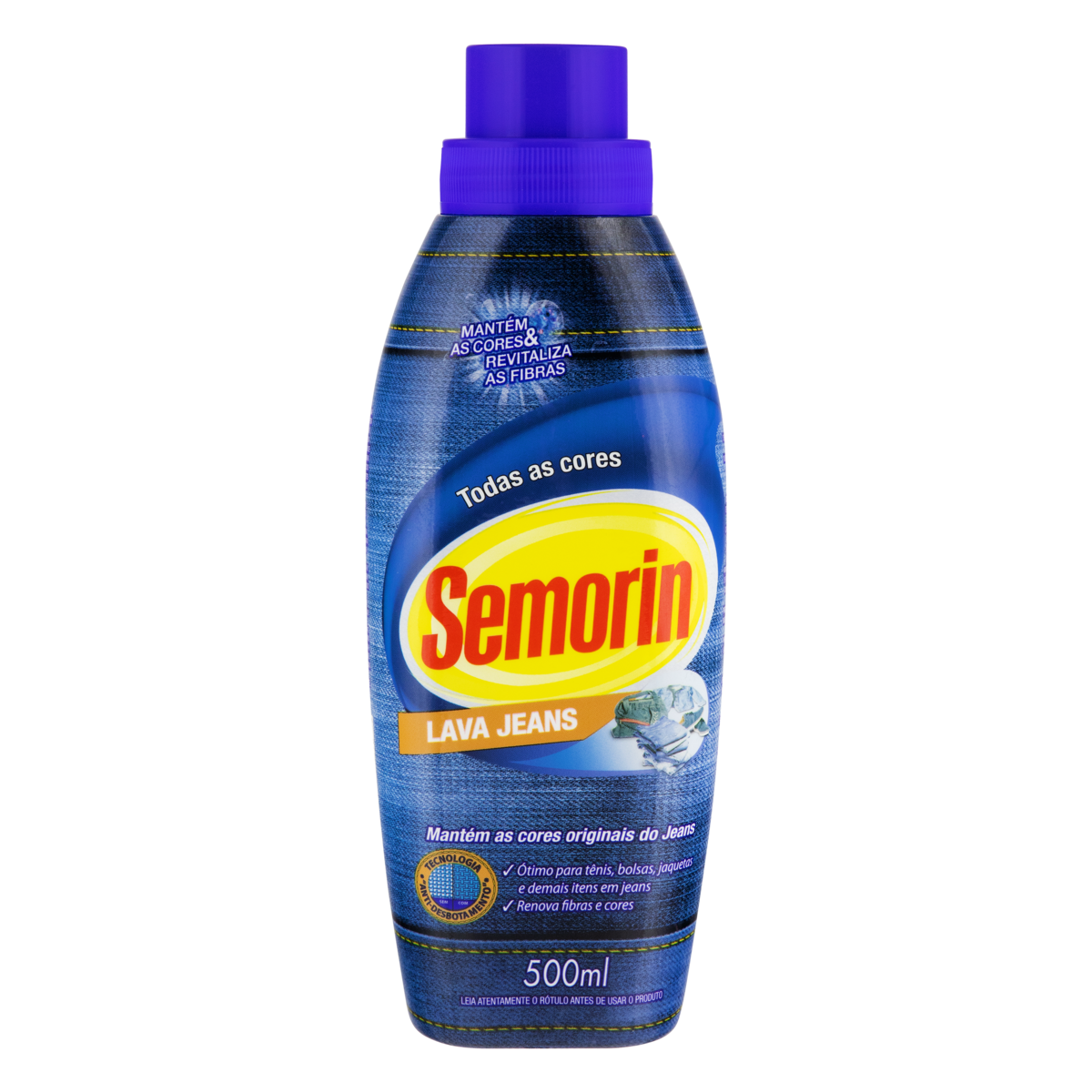 Lava-Roupas Líquido Roupas Jeans Semorin Frasco 500ml