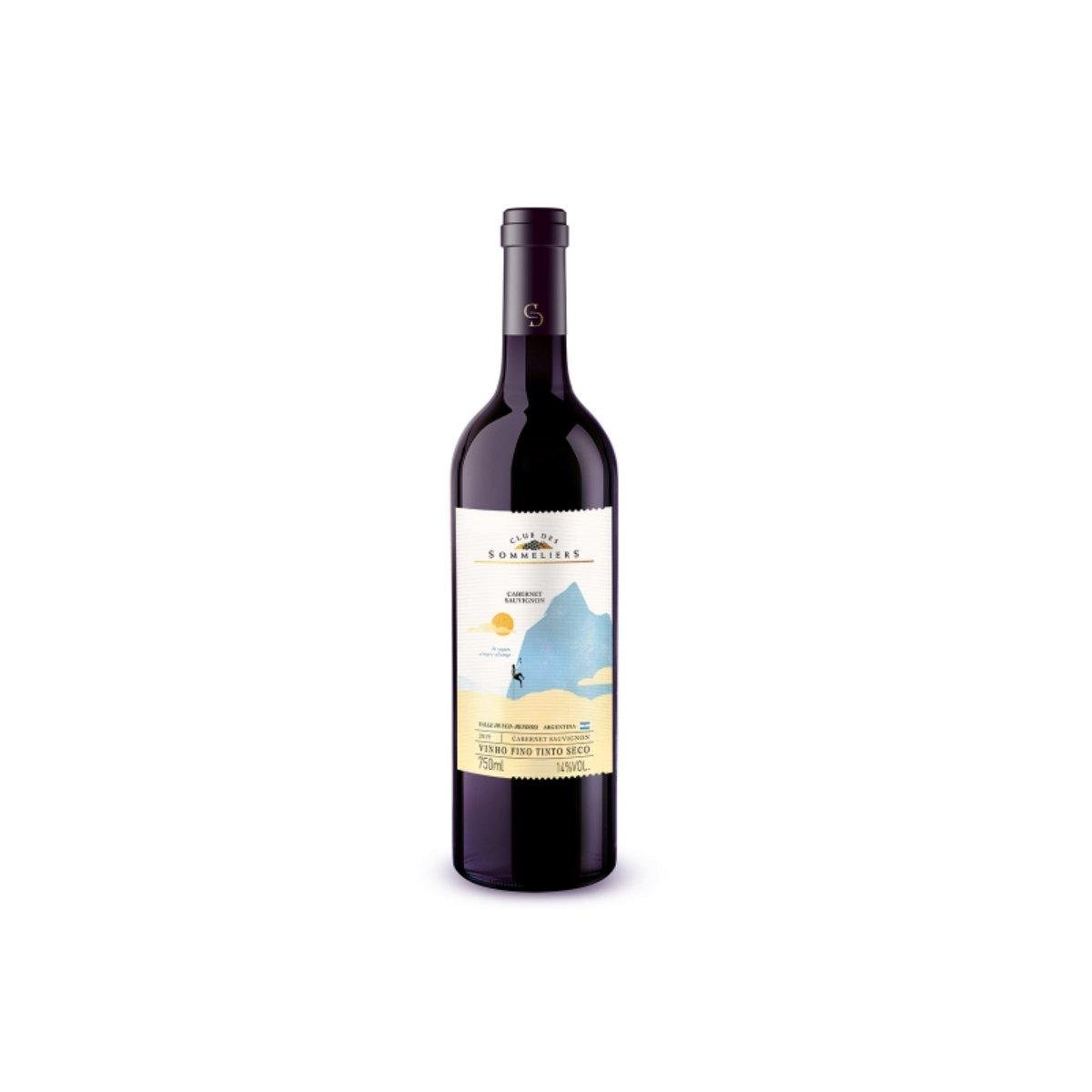 Vinho Tinto Argentino Clube Des Sommeliers Cabernet Sauvignon 750ml