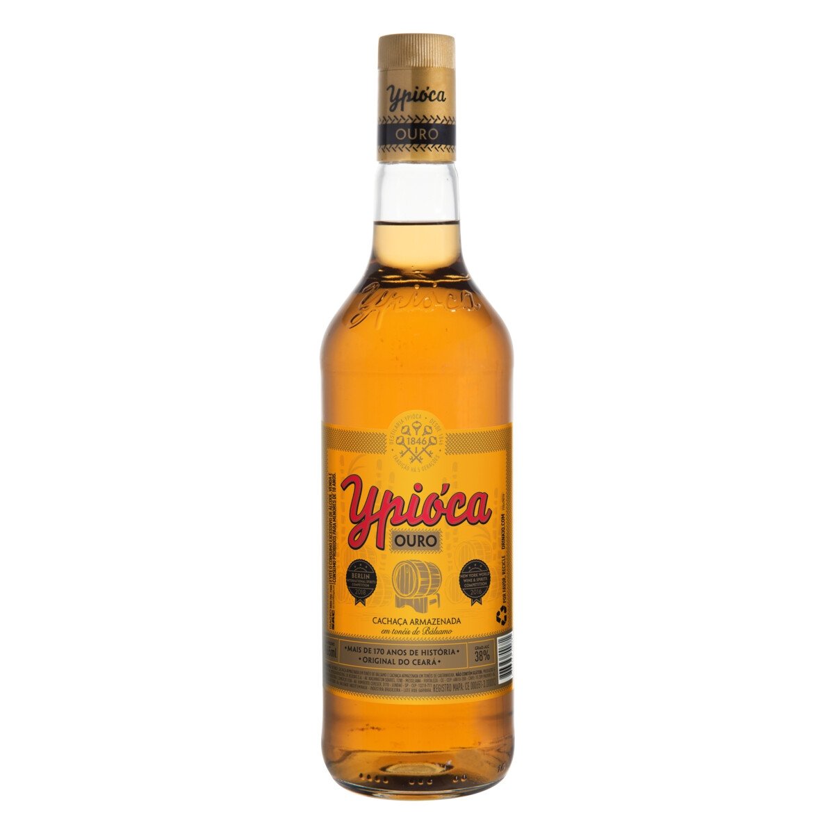 Cachaça Ouro Ypióca Garrafa 965ml