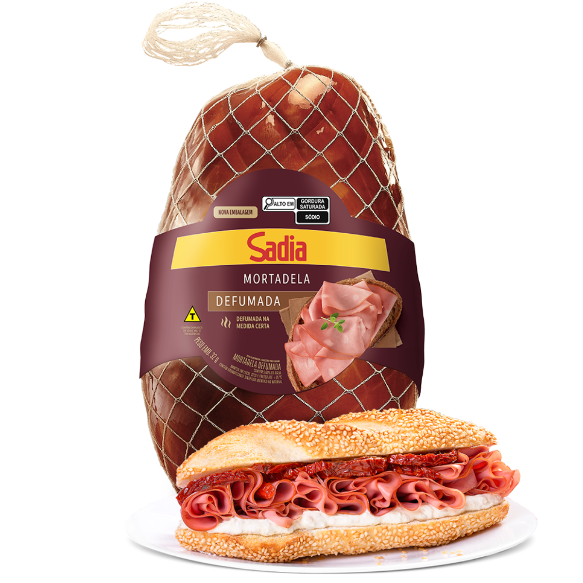 Mortadela Defumada Sadia Fatiada 200g