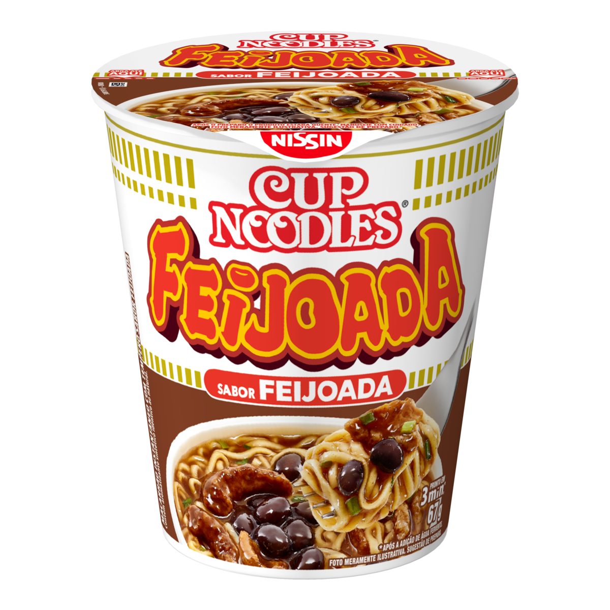 Macarrão Instantâneo Feijoada Cup Noodles Copo 67g