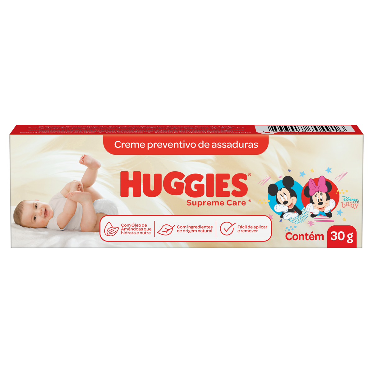 Creme Preventivo de Assaduras Disney Baby Huggies Supreme Care Caixa 30g