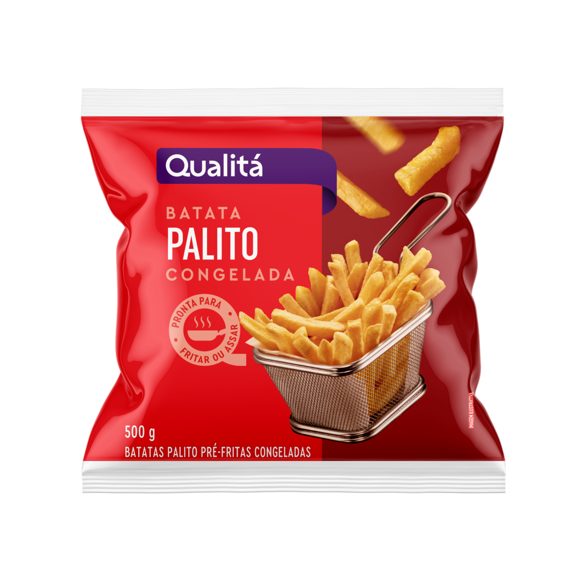 Batata Palito Congelada QUALITÁ Pacote 500g