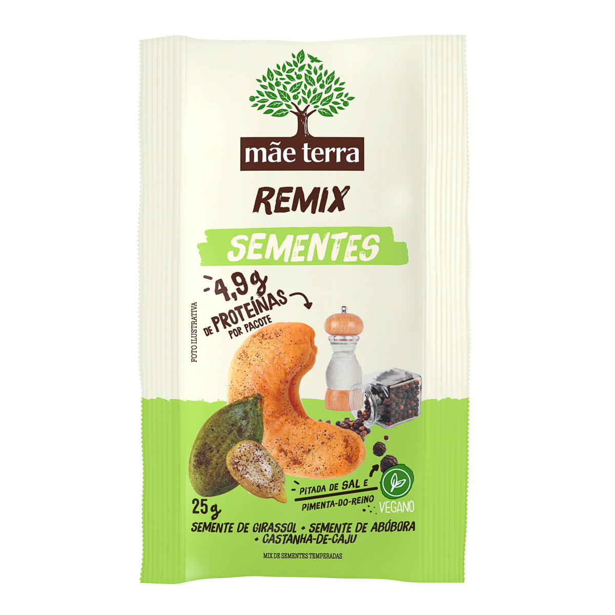 Snack Saudável Mãe Terra Remix Sementes 25g