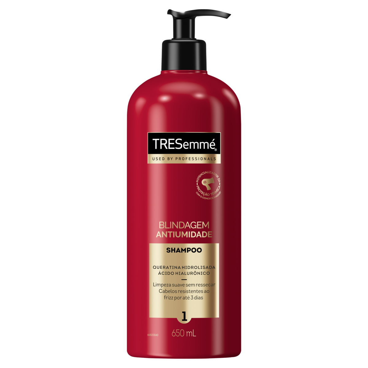 Shampoo Tresemmé Blindagem Antiumidade Frasco 650ml Pump