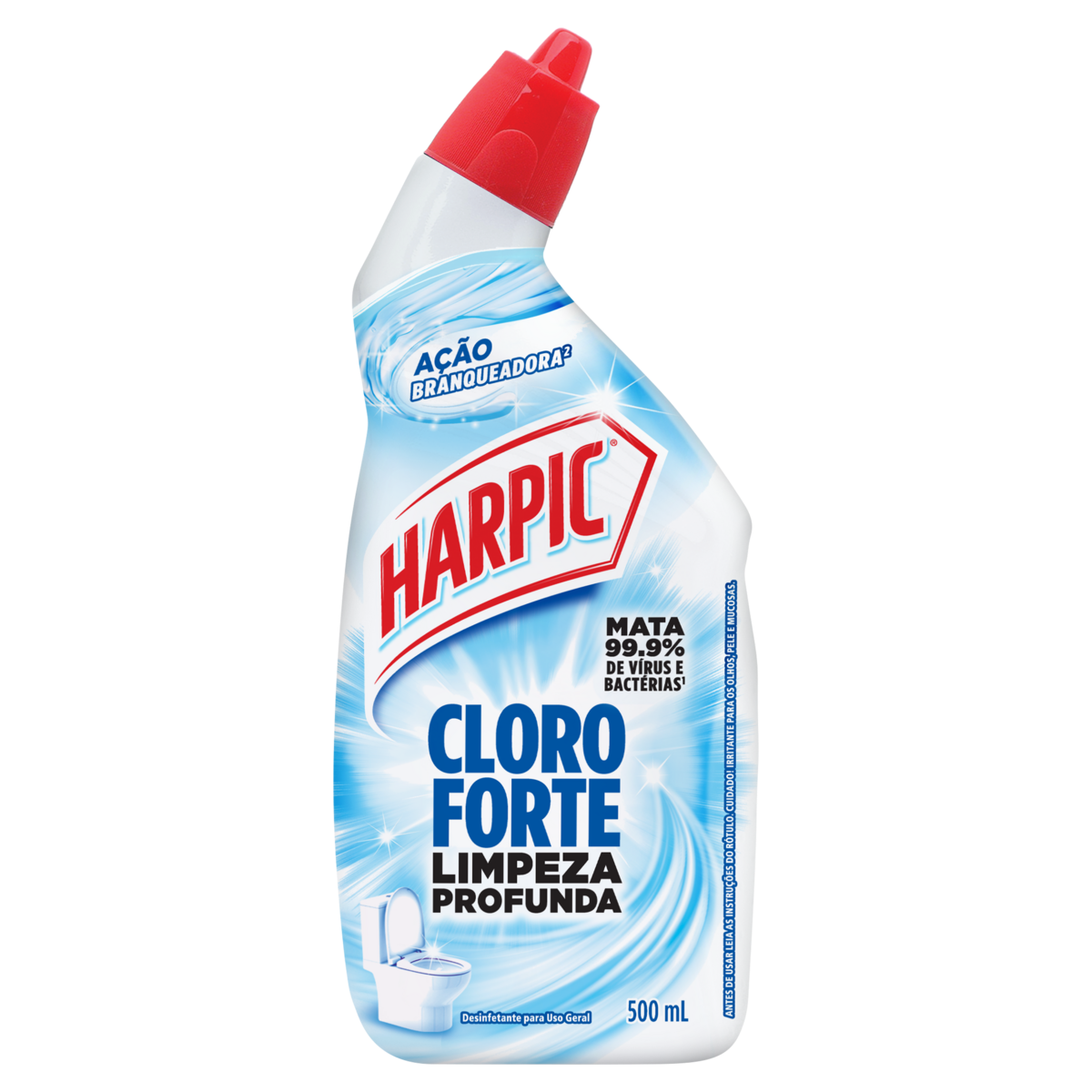 Desinfetante Limpeza Profunda Harpic Cloro Forte Squeeze 500ml