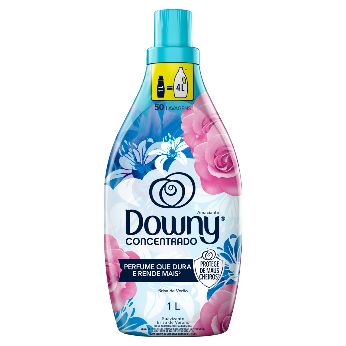 Amaciante de Roupa Concentrado Brisa de Verão Downy Frasco 1l