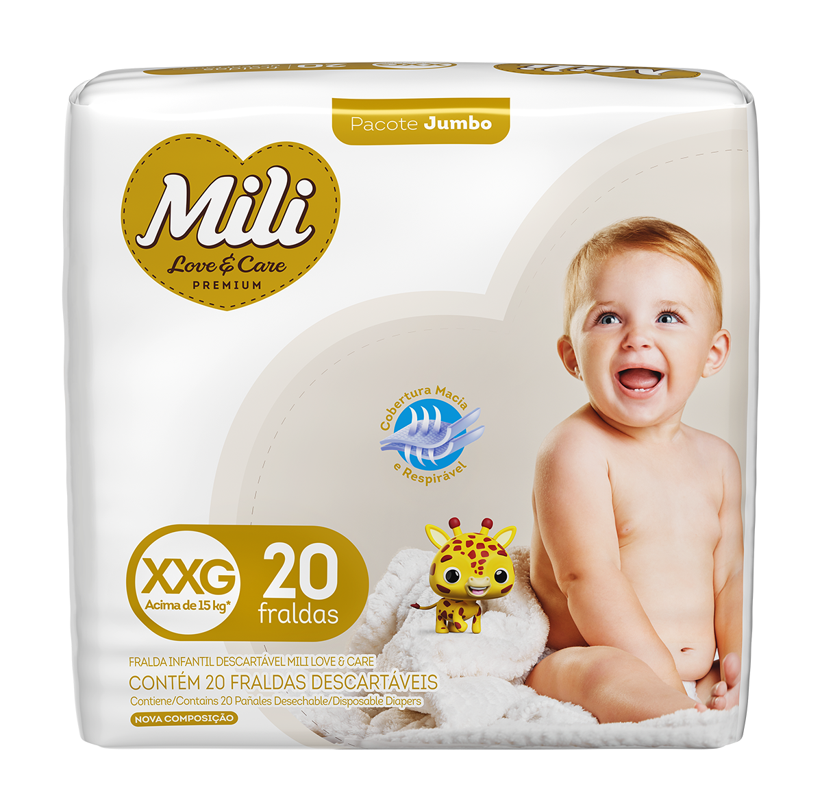 Fralda LoveCare JUMBO XXG 9x20
