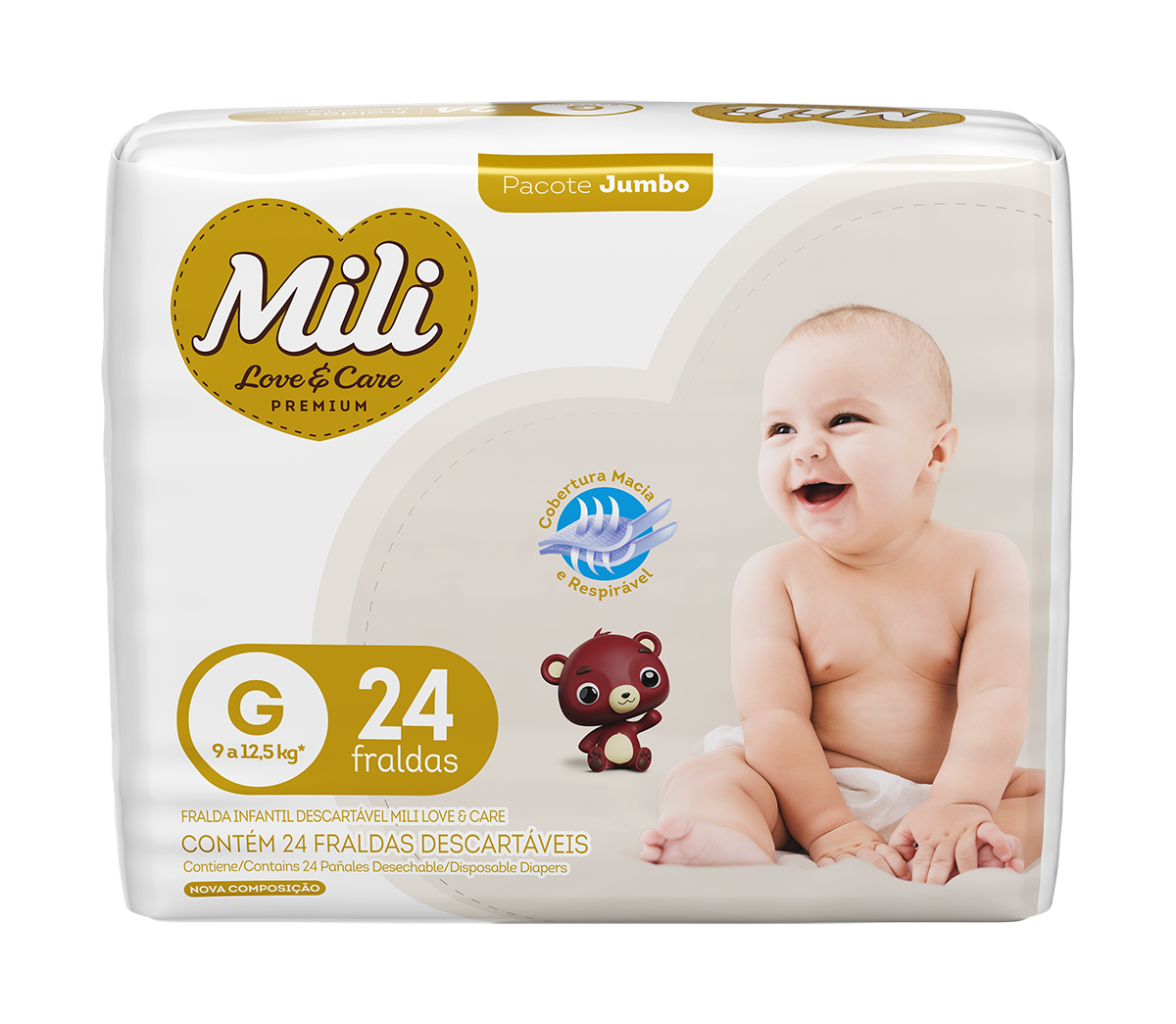 Fralda LoveCare JUMBO G 9x24