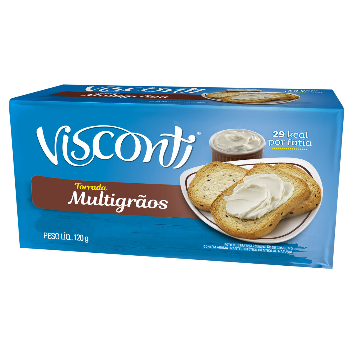 Torrada Multigrãos Visconti Pacote 120g