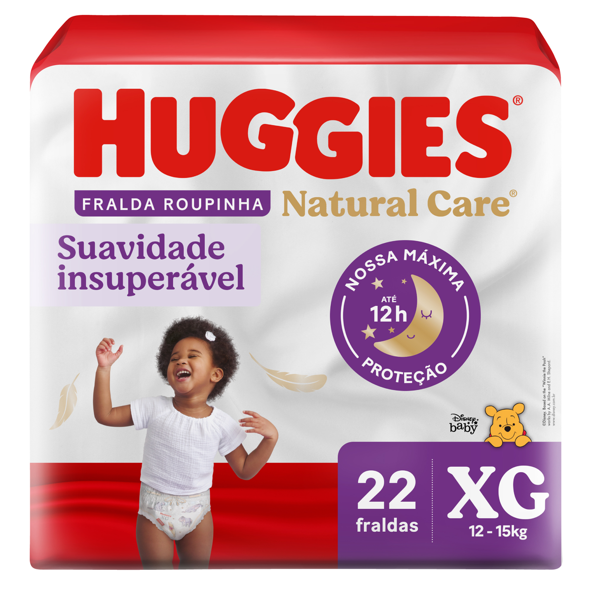 Fralda Huggies Roupinha Natural Care XG - 22 fraldas