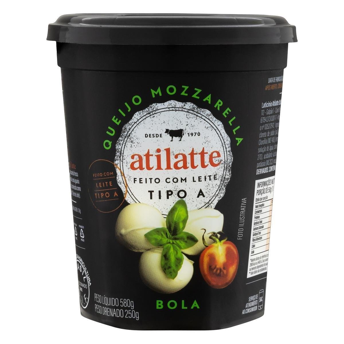 Queijo Mussarela Bola Atilatte 250g