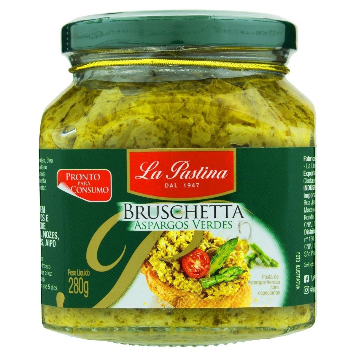 Antepasto Bruschetta Aspargo Verde La Pastina Vidro 280g