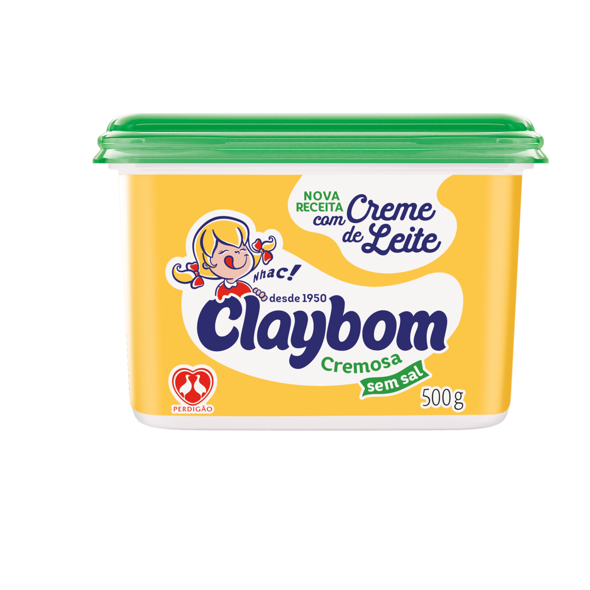 Margarina Cremosa sem Sal com Creme de Leite Claybom Pote 500g
