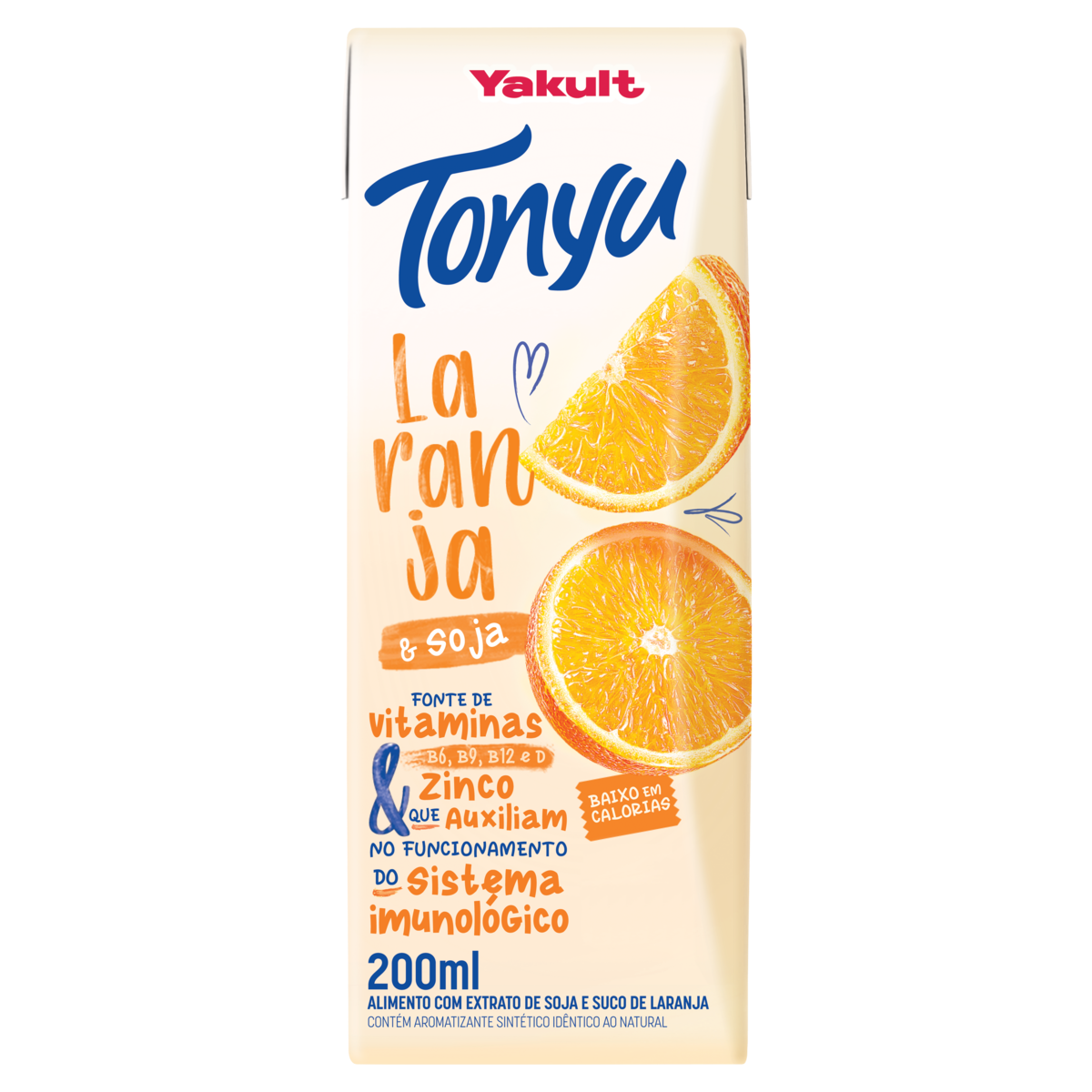 Bebida à Base de Soja Laranja Yakult Tonyu Caixa 200ml