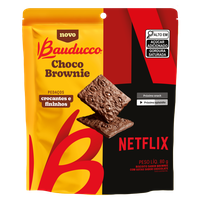 Biscoito com Gotas de Chocolate Choco Brownie Netflix Bauducco Pouch 80g