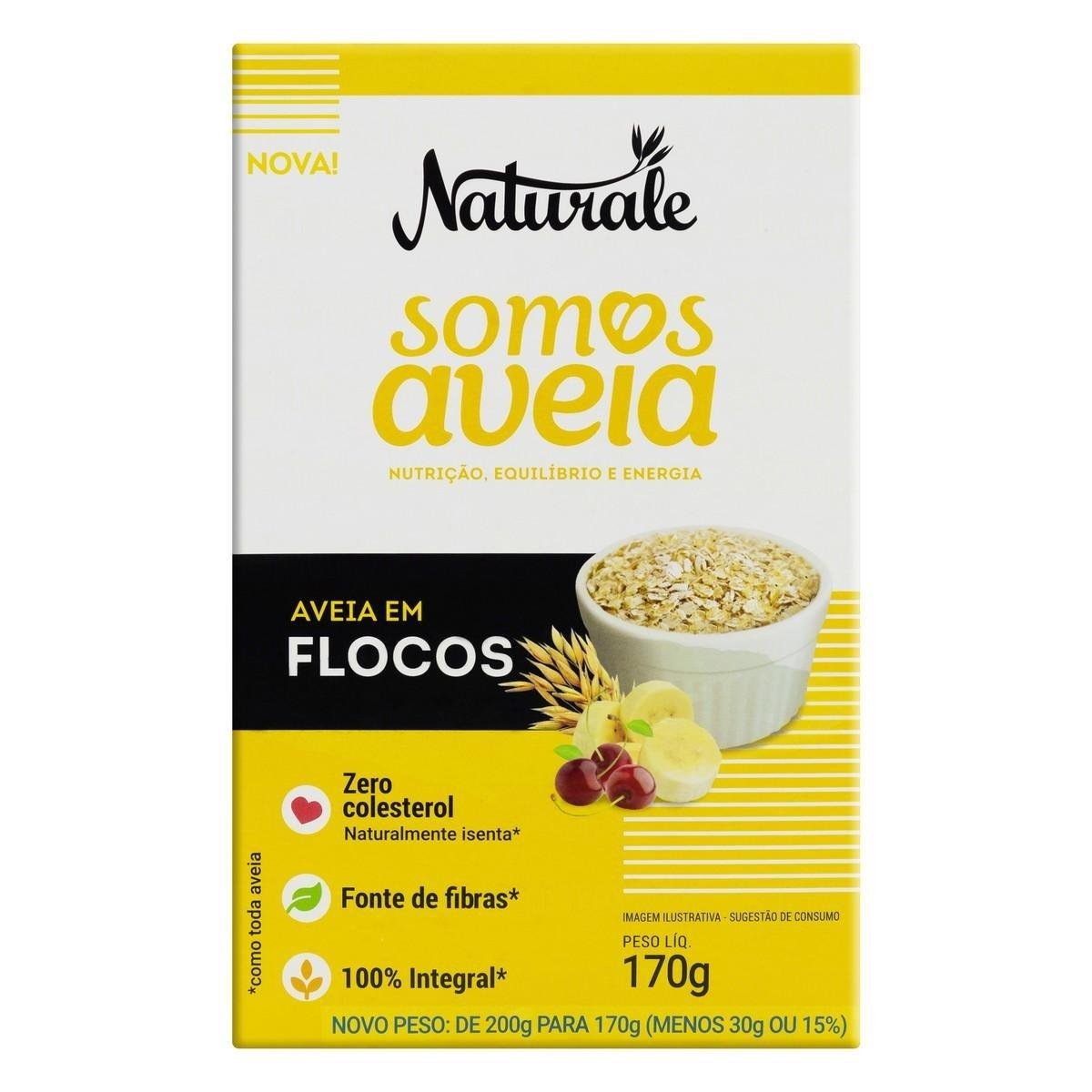 Aveia em Flocos Naturale Somos Aveia Caixa 170g