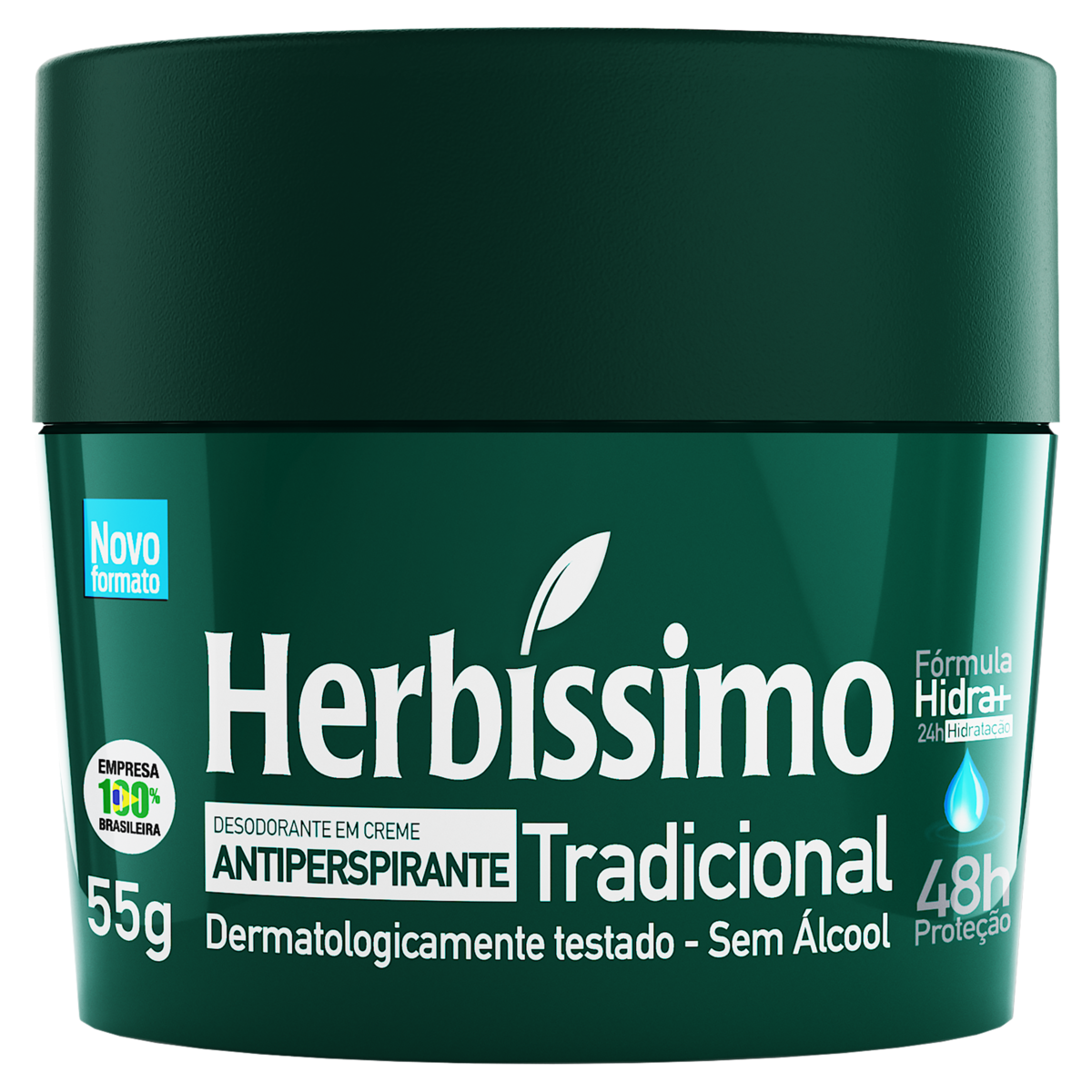 Desodorante Creme Tradicional Herbíssimo 55g