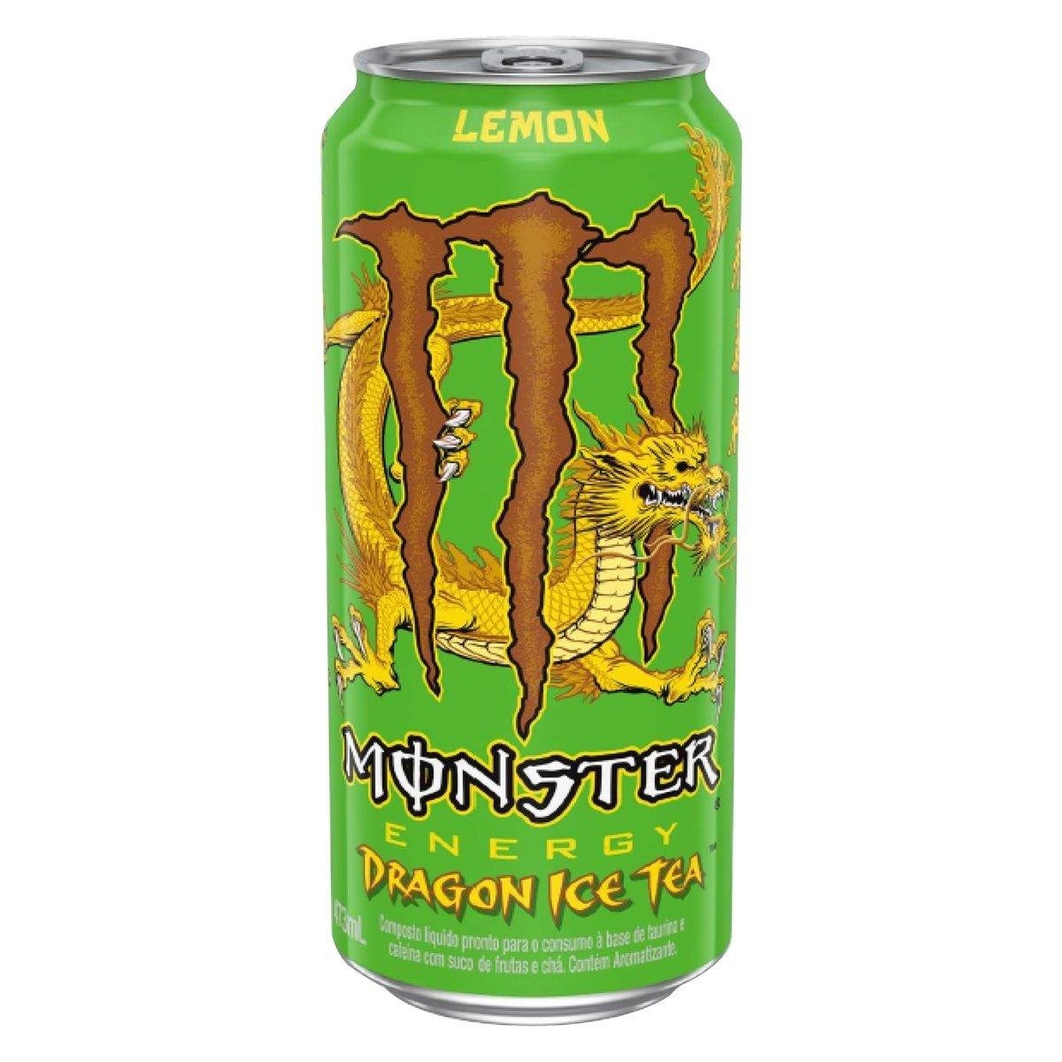 Energético Lemon Monster Dragon Ice Tea Lata 473ml