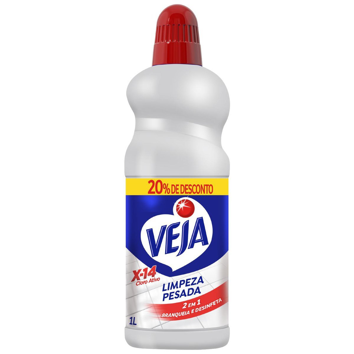 Limpador Limpeza Pesada Veja X-14 Frasco 1l Grátis 20% de Desconto