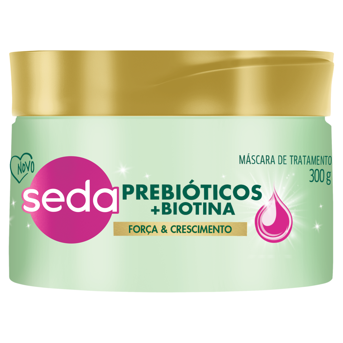 Máscara de Tratamento Seda Prebióticos + Biotina Pote 300g