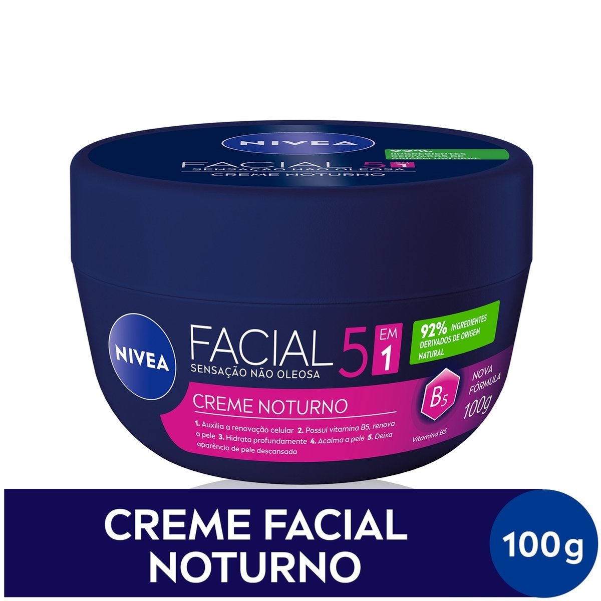 Creme Facial Noturno Nivea Pote 100g