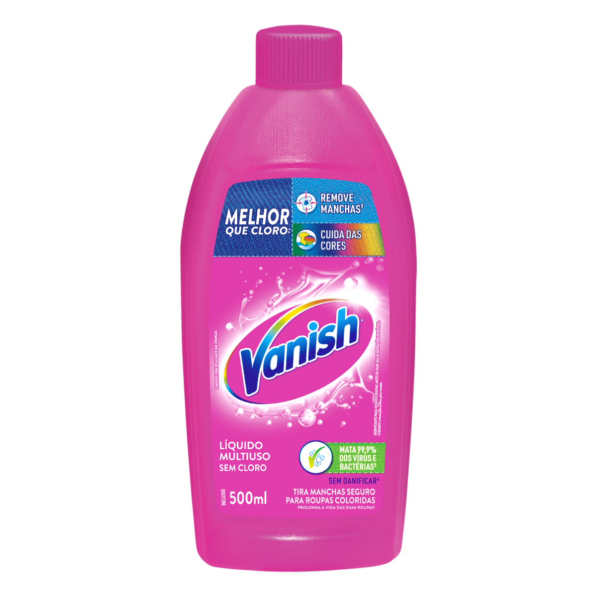 Tira-Manchas Gel Roupas Coloridas Vanish Frasco 500ml