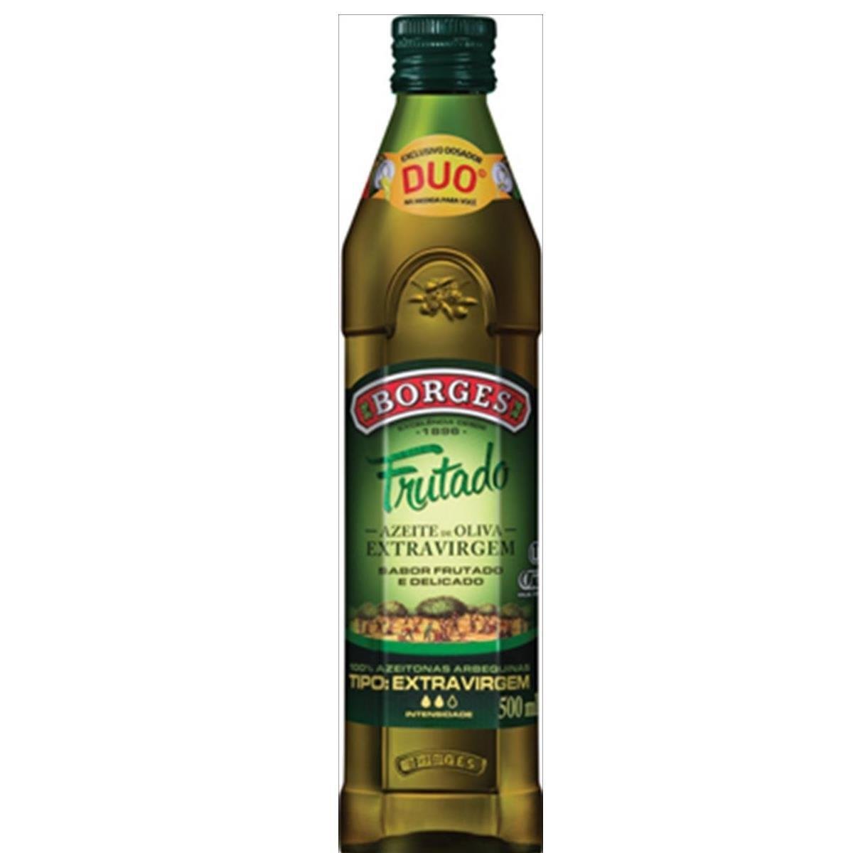 Azeite Espanhol de Oliva Extra Virgem Frutado BORGES Vidro 500ml