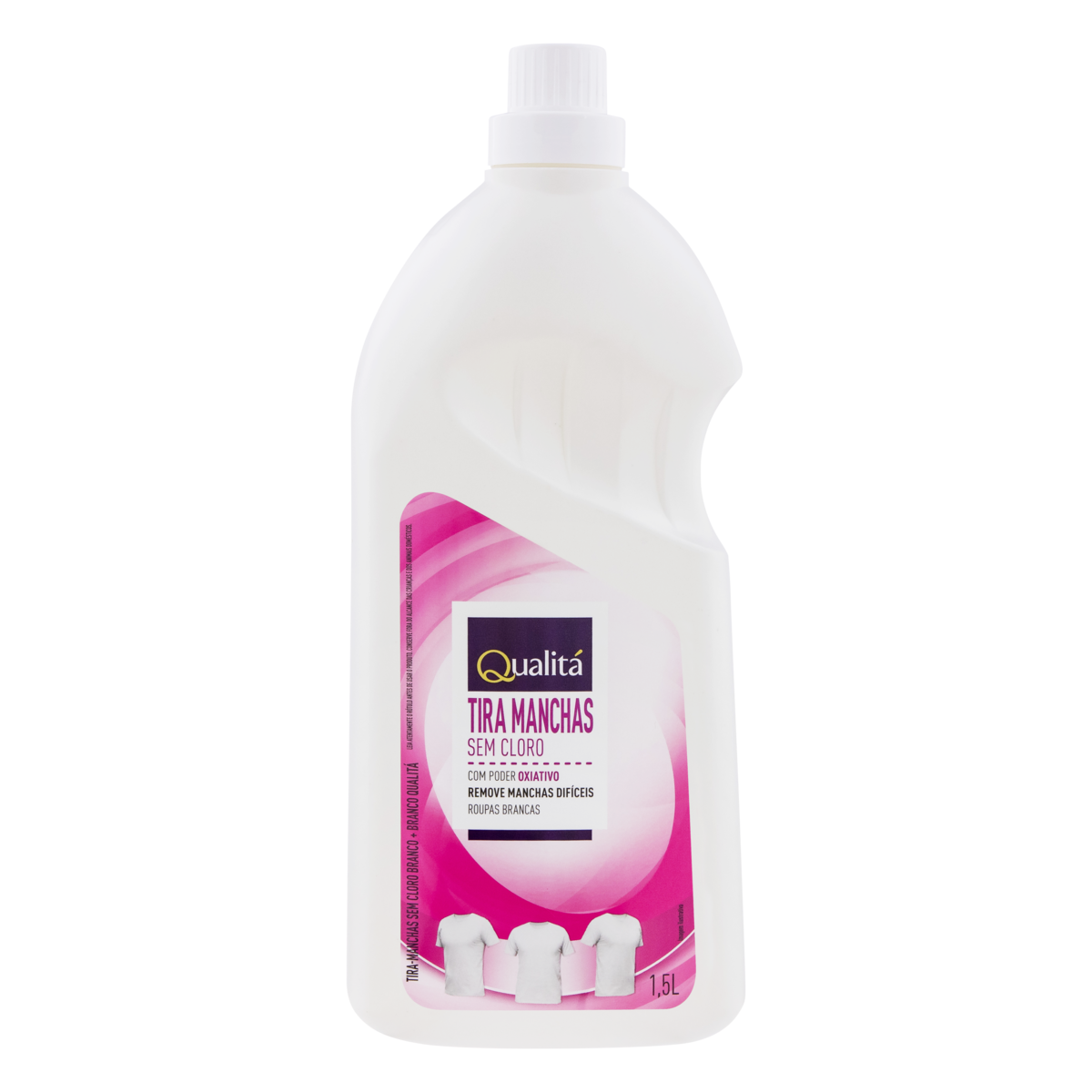 Tira-Manchas Líquido Roupas Brancas Qualitá Frasco 1,5l