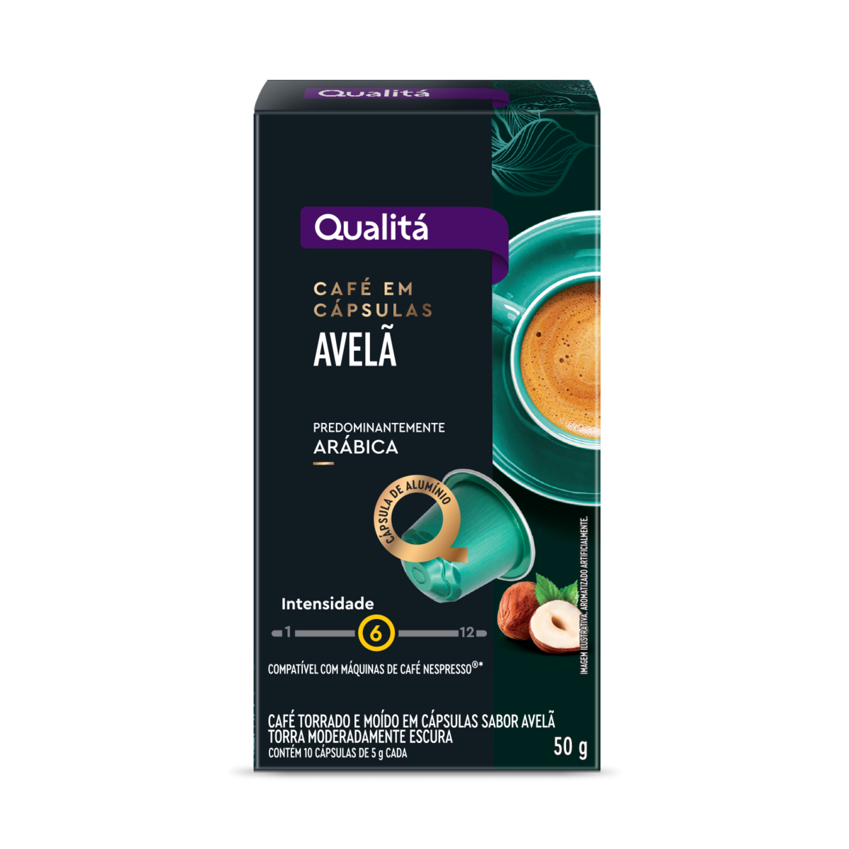 Cápsula de Café Avelã QUALITÁ 50g
