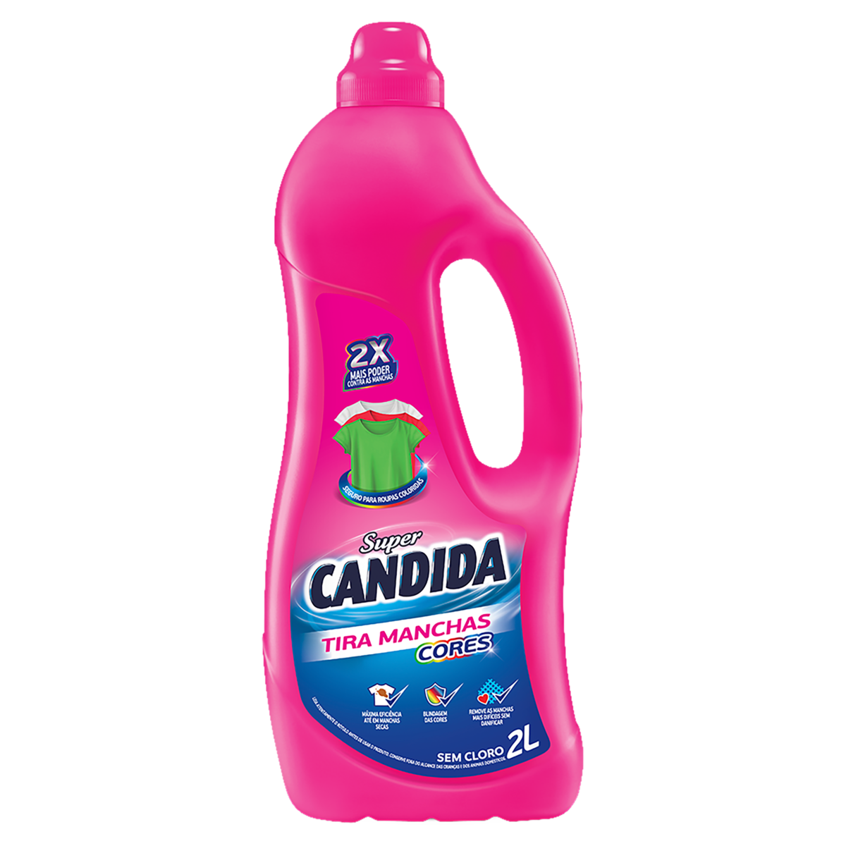 Tira-Manchas Líquido Roupas Coloridas Super Candida Cores Frasco 2l