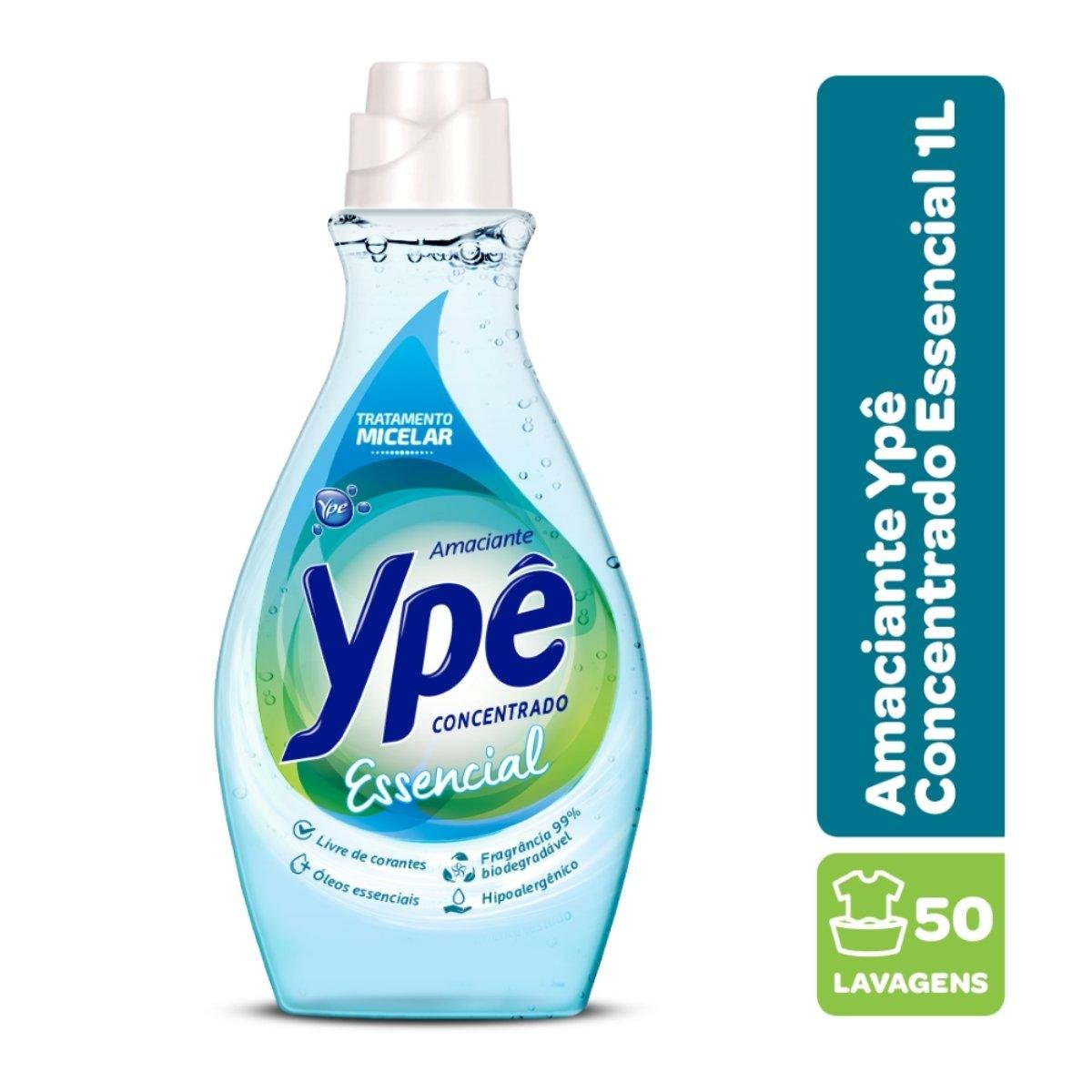 Amaciante de Roupa Concentrado Essencial Ypê Frasco 1l